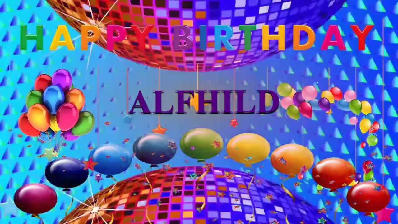 TWO 80's style songs 🎂 HAPPY BIRTHDAY ALFHILD  🎈 (French Parisian Accent)