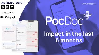 PocDoc's Impact in the last 6 months