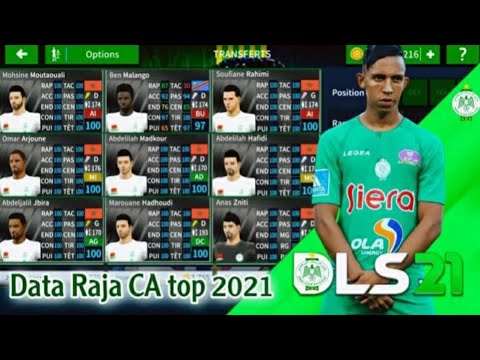 إضافة DATA فريق الرجاء الرياضي لسنة 2021 للعبة DLS19 