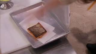 Gordon Ramsay smashing raw salmon to the tune 'Under the Sea'