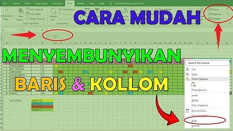 Cara Mudah Menyembunyikan Baris Dan Kolom di Microsoft Excel