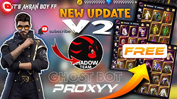 🔥GHOST BOT V2 + SHADOW BOT 😱 | Get Rare Items in Free Fire MAX ✅ Working Proxy Server! #proxyserver 