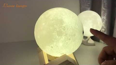 How to turn moon lamp on？and how tochange Moon Lamp color, adjust the light brightness?