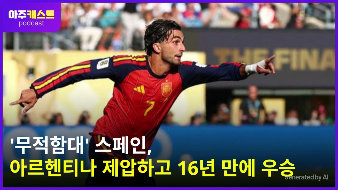 [북중미 월드컵] 무적함대 스페인, 아르헨티나 제압하고 16년 만에 우승