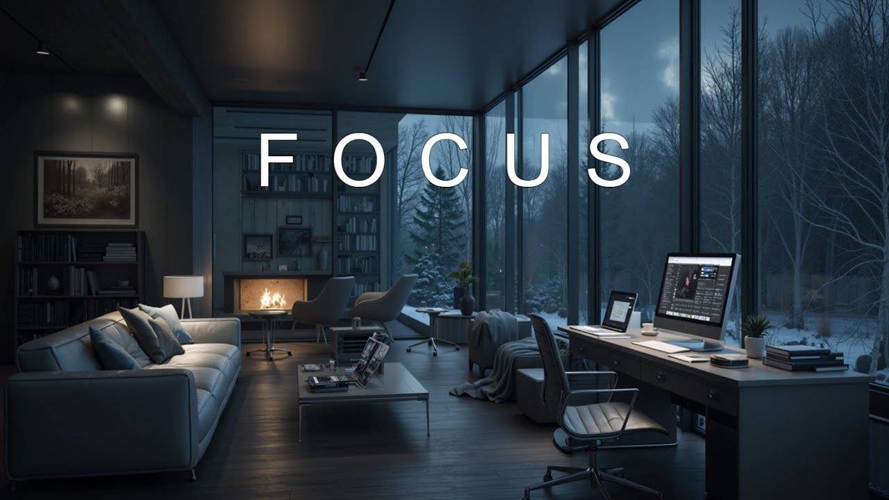 Музыка для глубокой работы ~ Зимний фокус, продуктивный эмбиент для учебы