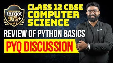 Plus Two CBSE Computer Science - Review of Python Basics - Pyq Discussion | Xylem CBSE 11 & 12