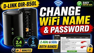 D-Link DIR-850L WiFi Name & Password Change | 2.4GHz & 5GHz Setup | Complete Router Guide (2026)