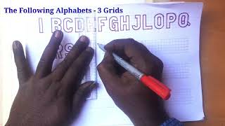 Stencil/print alphabets lettering