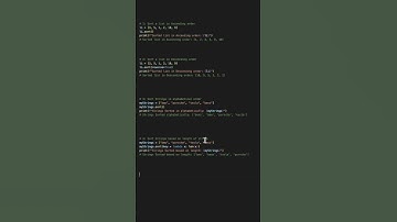 Sort Lists, Strings and Dictionaries #python #coding #shorts