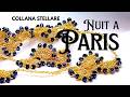 Tutorial: Collana gioiello "Nuit à Paris" uncinetto e cristalli/tutorial crochet jewelry. 🌍SUBTITLE