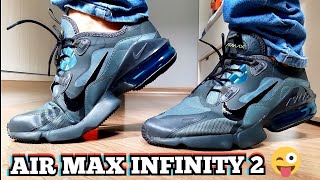 Unboxing Tênis Nike Air Max Infinity 2 | Preto Com Verde | Comprado Na  Centauro | Review e On Feet - YouTube