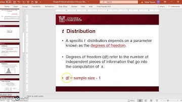 Ch 8 Video 9 T distribution