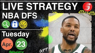 NBA DFS Strategy Tuesday 4\/23\/24 | DraftKings \& FanDuel NBA Lineup Picks