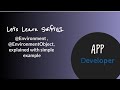 @Environment , @EnvironmentObject, in SwiftUI