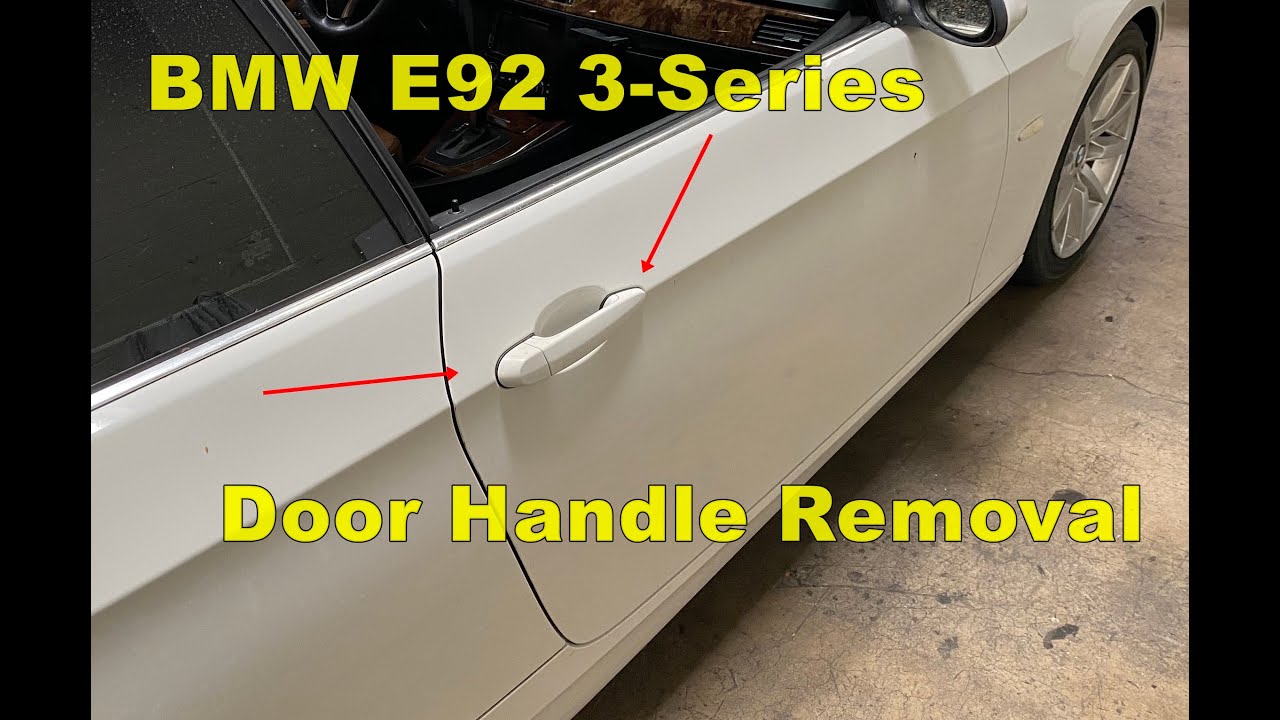 How to remove exterior door handle BMW e92 3Series 200712 YouTube