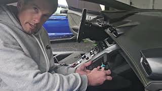 Sports Performance Lamborghini Huracan removable cup holder install video