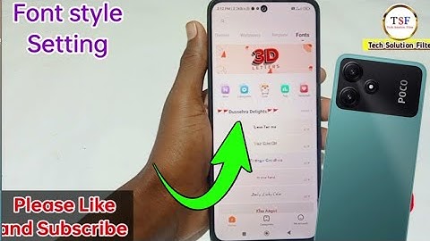 Poco m6 pro 5g me font style change kaise kare/how to font style change in poco m6 pro 5g