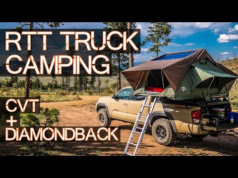 ULTIMATE Paraffinsck Roof Top Tent Camping - CVT on DiamondBack Cover Glory - Toyota TClothesa Overlanding