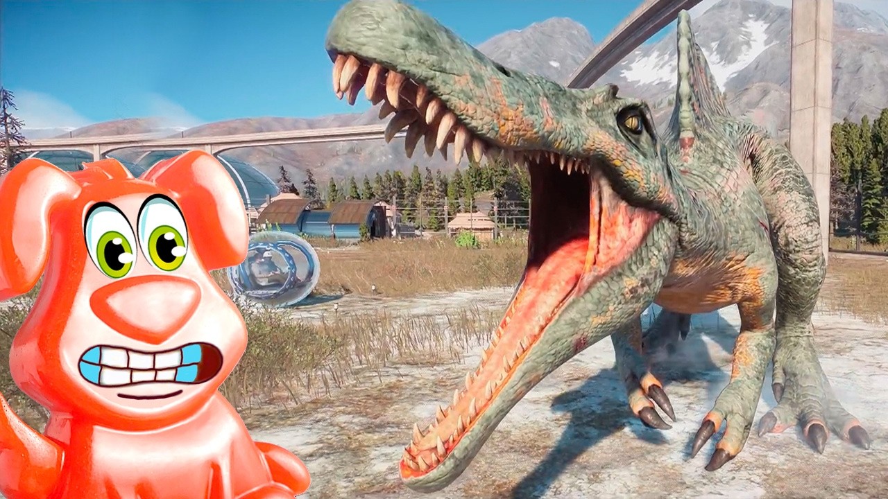 Зоопарк с динозаврами посетил желейный пёс Стасик