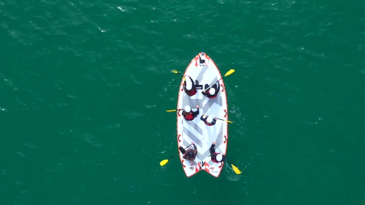 AMAZING GIANT SUP ADVENTURE IN NEWQUAY, CORNWALL