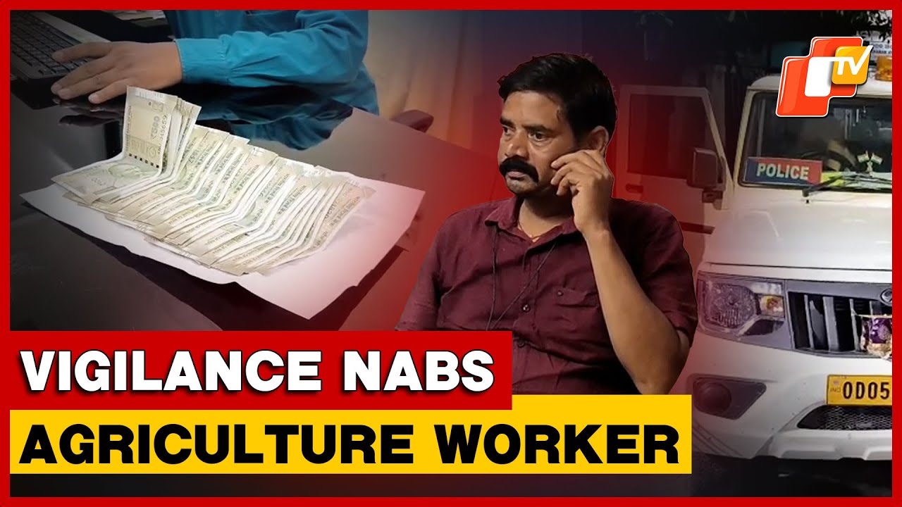 Village Agriculture Worker In Angul Caught Accepting Rs 20,000 Bribe