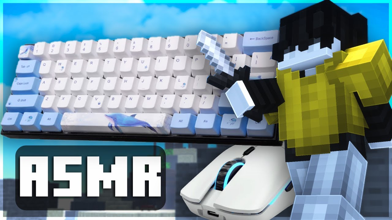 [300ms] Bedwars ASMR Keyboard & Mouse Sounds | Hypixel Bedwars - YouTube