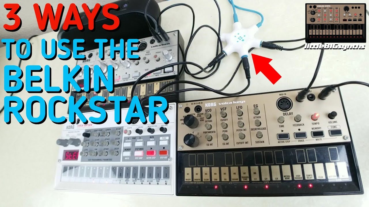 3 Ways to use the Belkin Rockstar w/ Korg Volcas