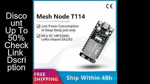 New Meshtastic Tracker T114 V2 Nordic nRF52840 SX1262 LoRaWAN LoRa Arduino Positioning Devboard Low