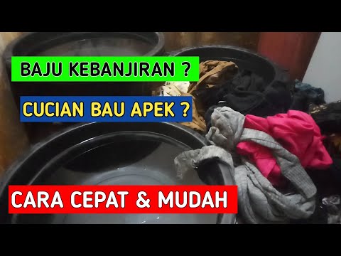 cara menghilangkan bau pada cucian yang kebanjiran