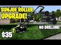 SunJoe Cordless Electric Reel ROLLER upgrade! NO DRILLING DIRECT FIT! Sunjoe Mower MOD under $35 🥹