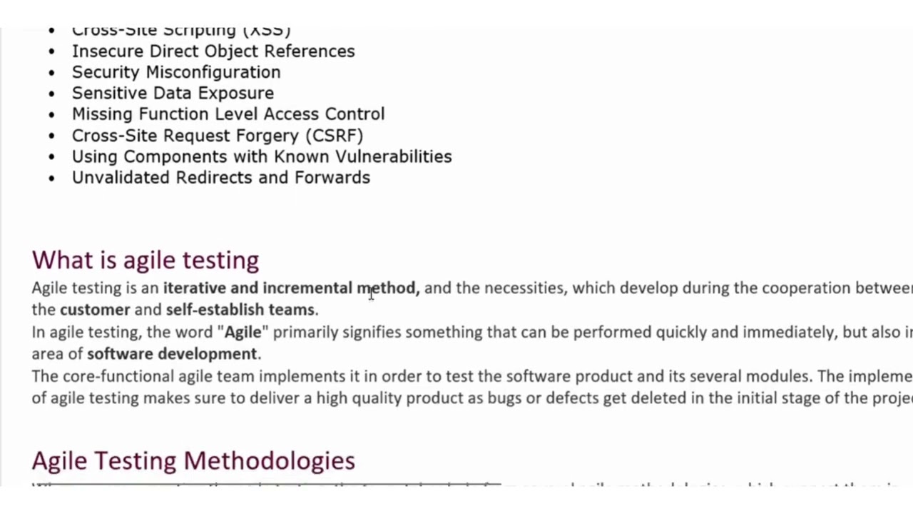 Software Testing QnA 