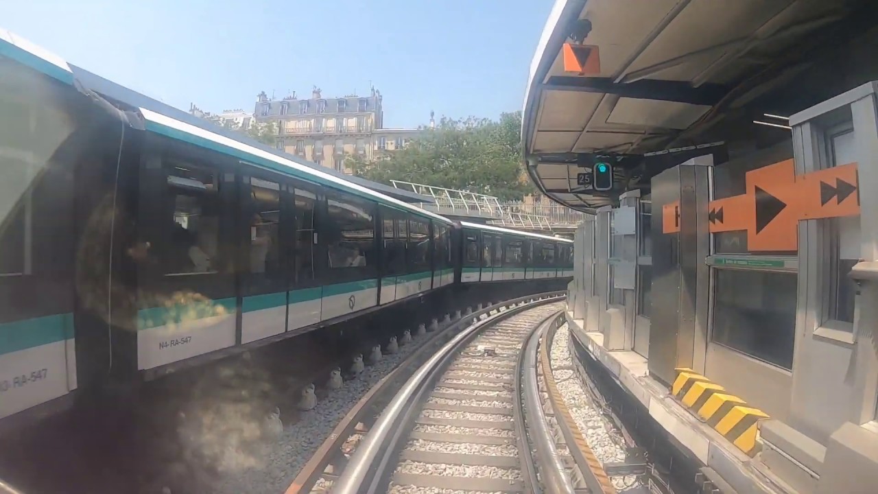 [Metro Cab Ride] Ligne 1 du métro de Paris / Château de Vincennes La