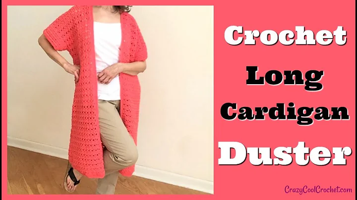 Get Cozy with a Stylish Crochet Long Cardigan Duster