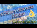 Do EN 4 DIFERENTES FORMAS - ACORDE DE DO EN GUITARRA