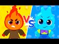 Fire Vs Water Nursery Rhymes Sing Along Kid S Songs Lotty Friends