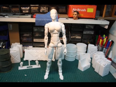 1:6 Female Action Figure 3D Printer 38 points of articulation! - HqDefault