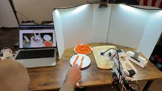 Sped-up Demo of the GPT ACT VLA System on an Autonomous Carrot Slicer