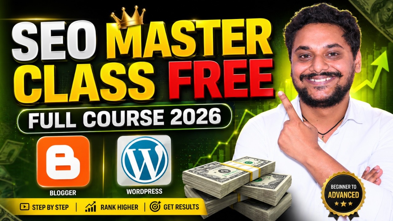 SEO Master Class 2026 | Free Full SEO Course for Beginners to Advanced | Blogging + Google Discover