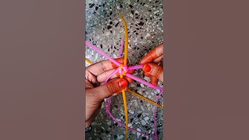 amla knot using plastic wire #shorts #knot #craft #basket #easy