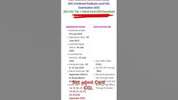 ssc cgl admit card out// ssc admit card// #ssccgl #job #ssc #admitcard #viral #trending