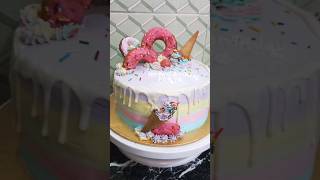 Donut theme cake ? Cake Decorating Ideas viral shorts shortsfeed asmr