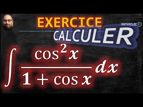 🔴CALCUL INTÉGRAL | CALCUL DES PRIMITIVES DE (cos^𝟐 𝒙)/(𝟏+cos𝒙 ) - YouTube