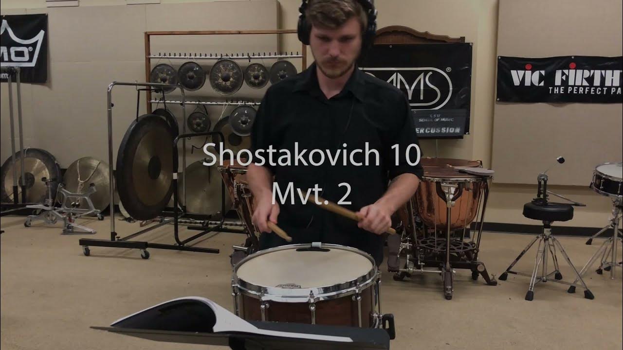 Shostakovich 10 Mvt. 2 Snare Excerpt YouTube
