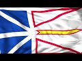 Newfoundland and Labrador Province Flag Animation Canada | 4k | Flags of the World