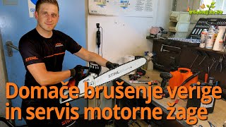 Domače Brušenje Verige In Servis Motorne Žage