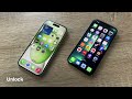 Apple iPhone 13 Pro VS VS Apple iPhone 15 - Boot &amp; Unlock Challenge - Comparison Test (Vergleich)