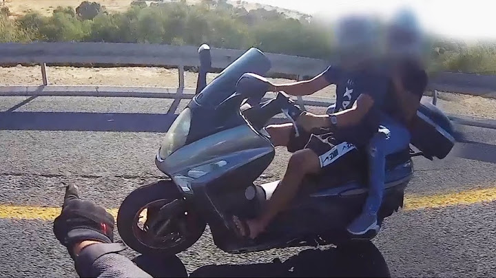 מעצר רוכב קטנוע שנמלט מסייר של אגף התנועה