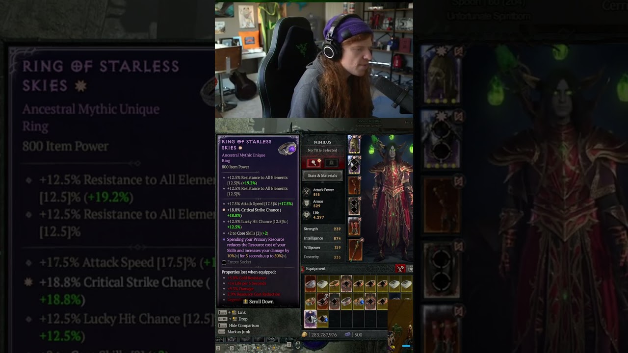 Diablo 4 CRAZY Mythic Unique Luck