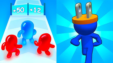 Join Blob Clash 3D vs Plug Head Race 🧬⚡ Max Level Gameplay Walkthrough Android iOS Update 5296
