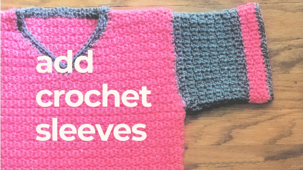Crochet Sleeves Video Tutorial Join and Turn Crochet in the Round